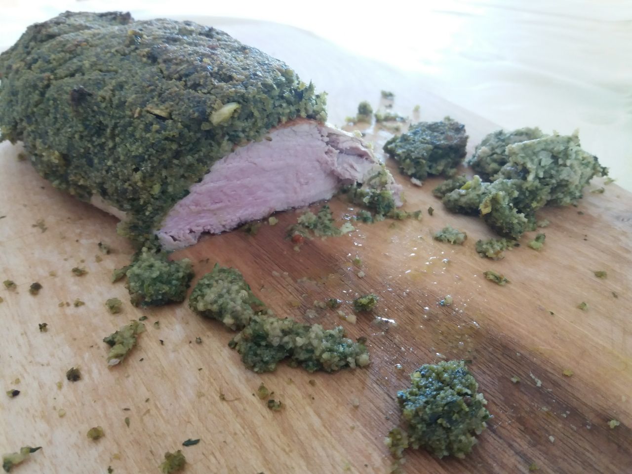 Unser Rezept zum Sonntag: Schweinefilet mit Kräuterkruste