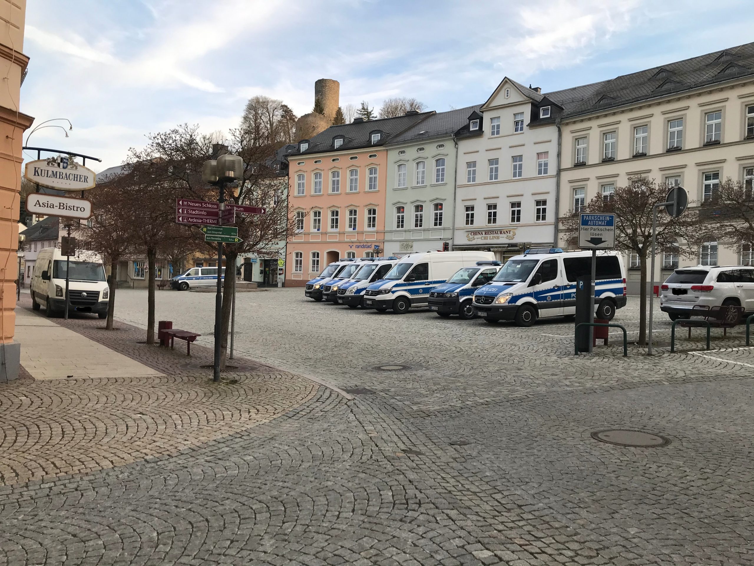 Erneut großes Polizeiaufgebot in Bad Lobenstein