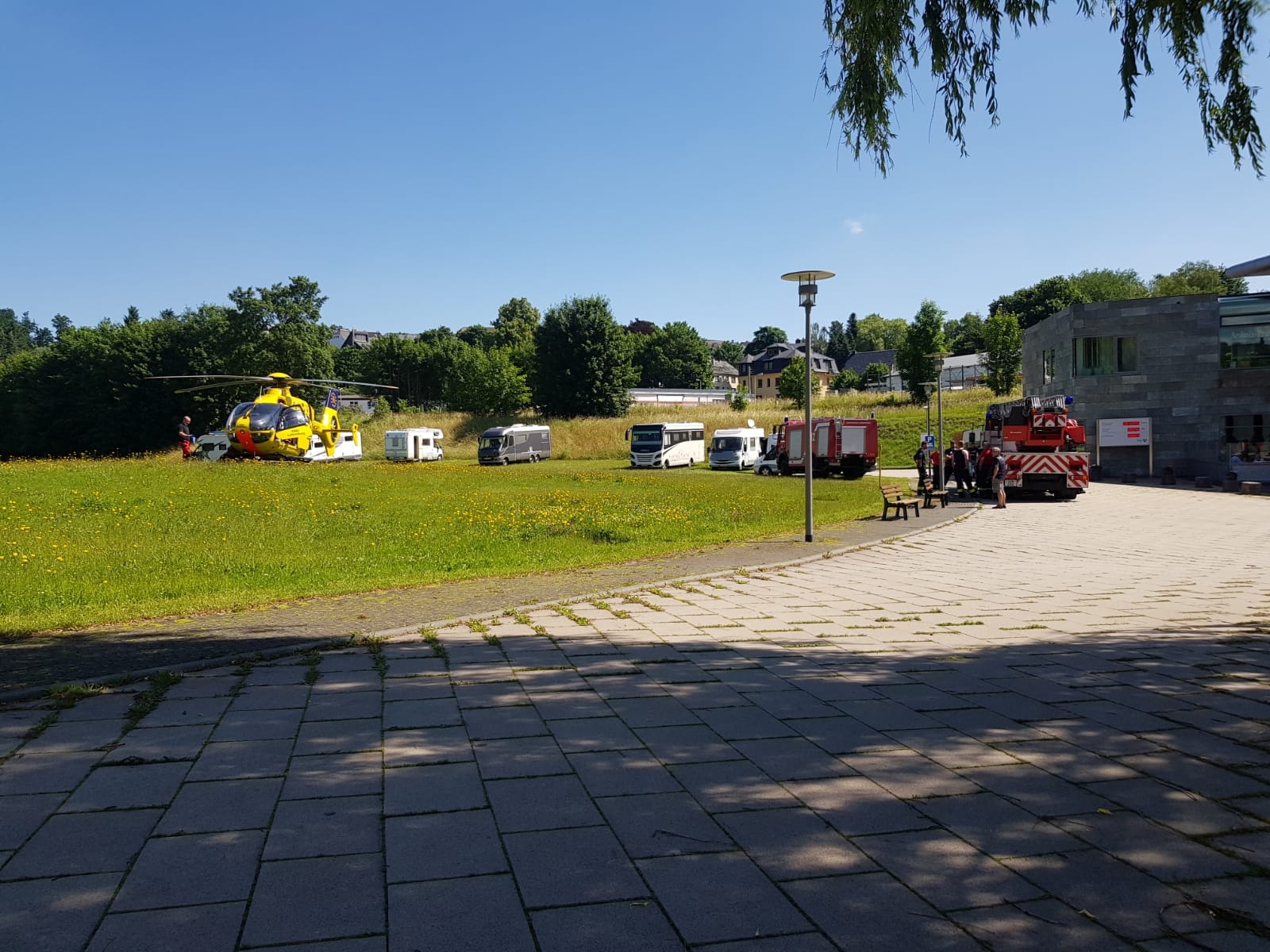 Rettungshubschrauber zweimal in Bad Lobenstein im Einsatz
