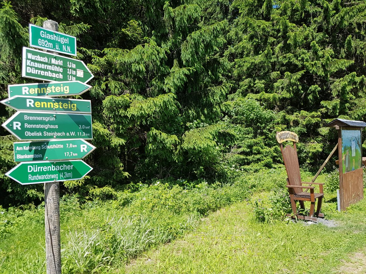 Forstarbeiten am Rennsteig