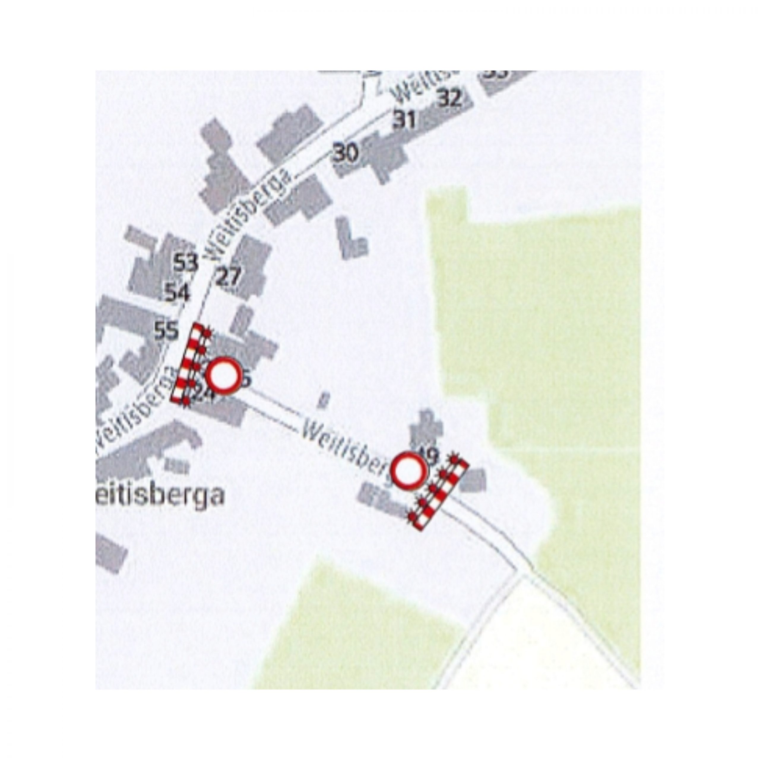 Wichtiger Hinweis für die Zufahrt zum 1.Weitisbergarer Dorfstadlclub