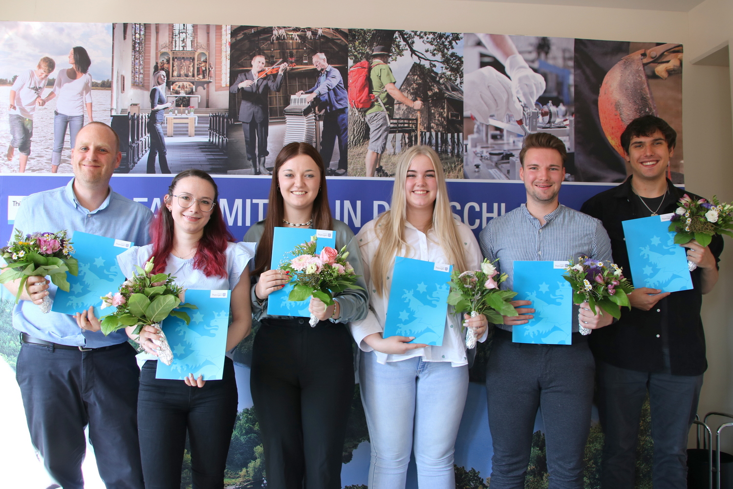 Erfolgreiche Ausbildung im Landratsamt Saale-Orla-Kreis mit Arbeitsvertrag belohnt