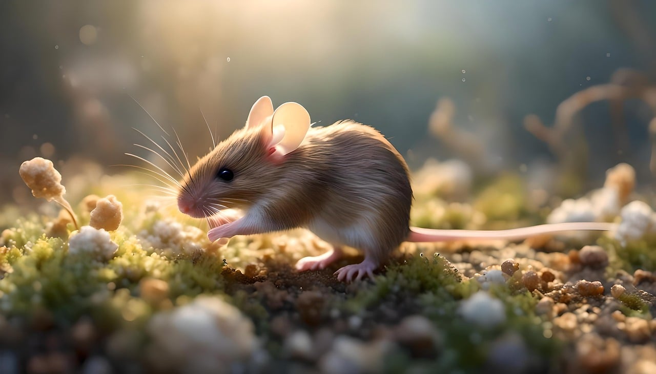 Die kleine Maus im Keller