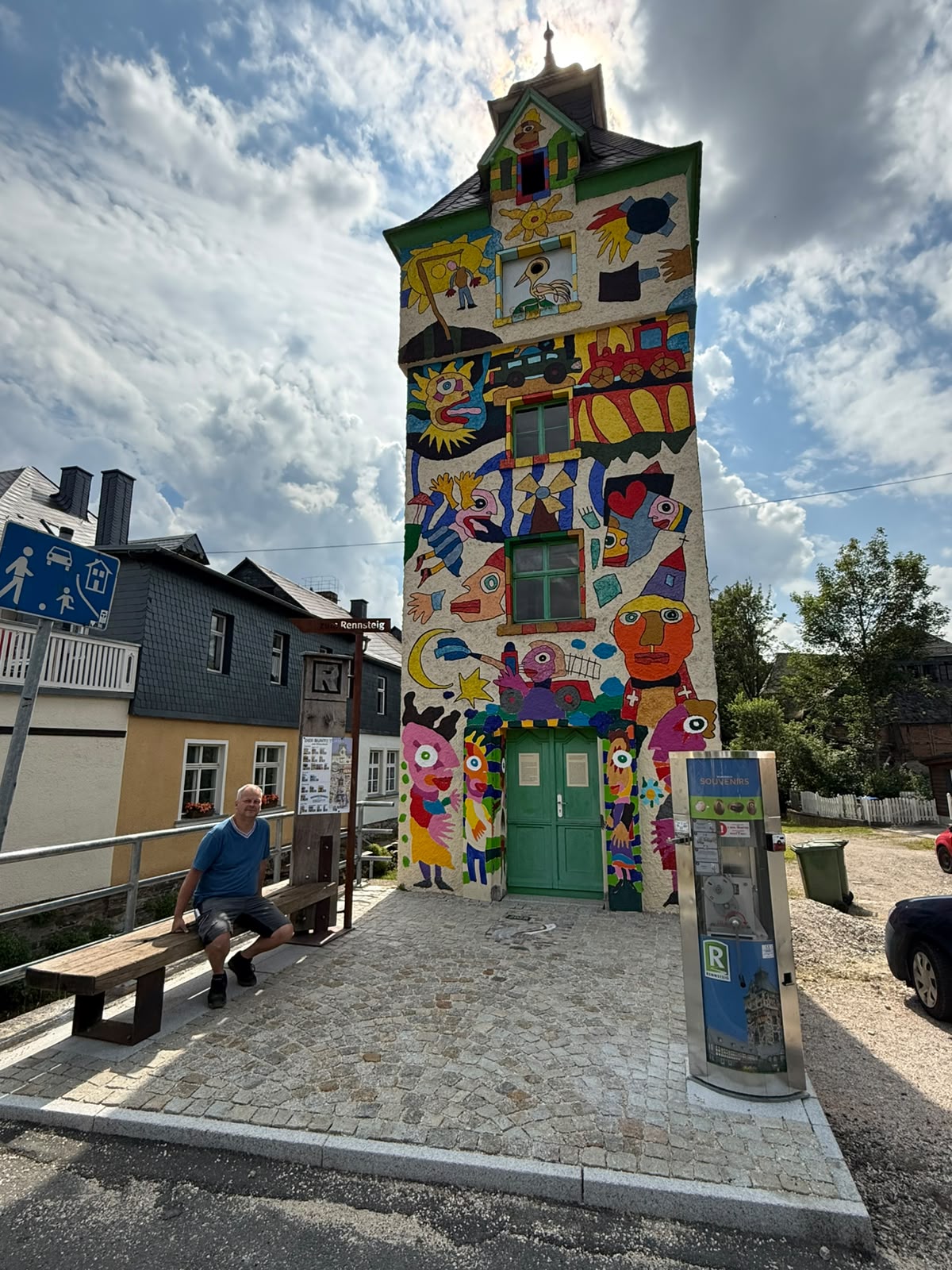 Bunter Turm zu Wurzbach