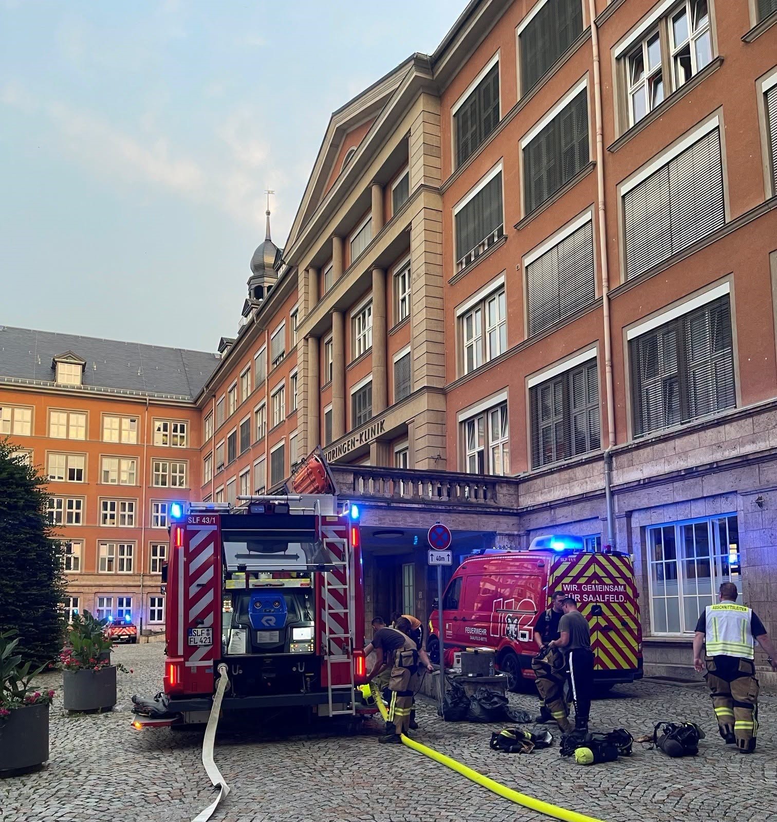 Brand in Thüringen-Klinik „Georgius Agricola“ Saalfeld